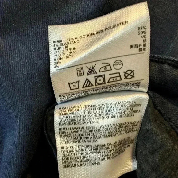 Mossimo Women's Skinny Jeans Mid-Rise SZ 4 Color Navy Blue - Picture 5 of 5